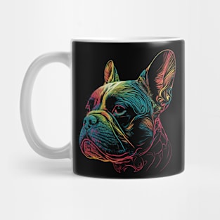 French Bulldog - Frenchie Watercolor Painting Portrait Art Mug